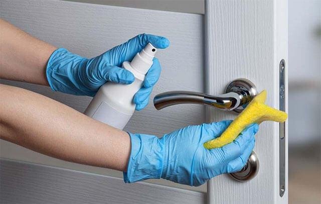 cleaning Door handles