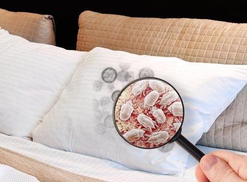 Gems on pillow cover